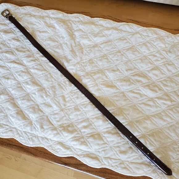 Women's Genuine Leather Belt Size Large Brown - Picture 5 of 8